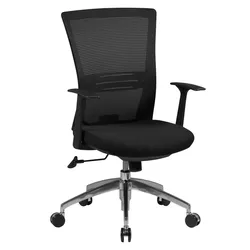 FineBuy Bürostuhl 107 x 63 x 63 cm Schwarz