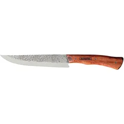 Tramontina Fleischmesser Nômade 17 cm, Hammerschlag-Klinge, rostfrei, Edelstahl, ergonomischer Griff aus FSC®-zertifiziertem Holz