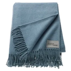 SCHÖNER WOHNEN-Kollektion Kuscheldecke Basic 140 x 200 cm Mischgewebe Blau Nachtblau