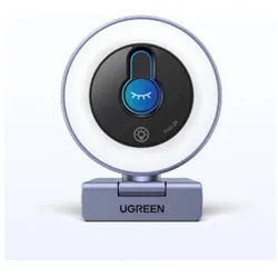 Ugreen Kamera internetowa CM910, 2K, 30FPS, USB, oświetlenie LED, wbudowany mikrofon, Netzwerkkamera, Schwarz