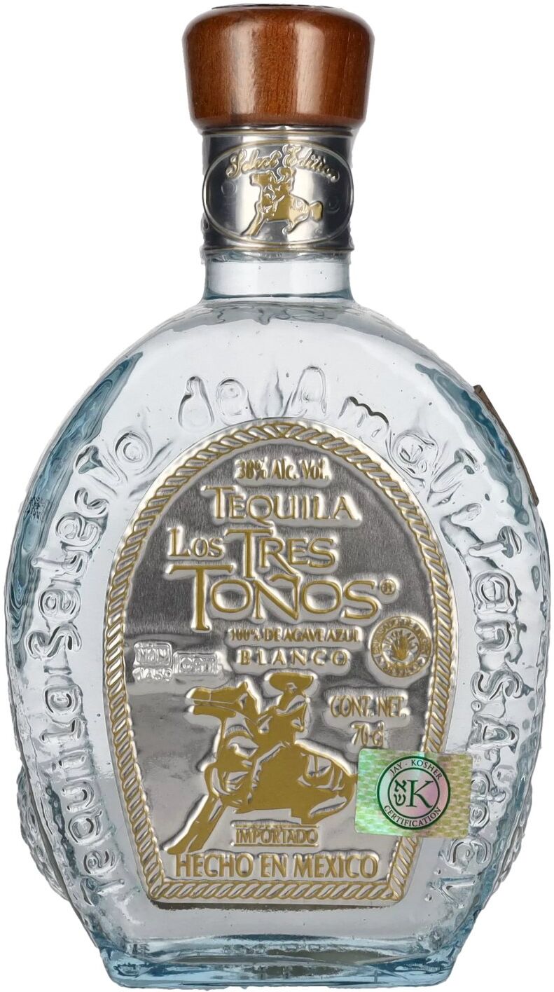 Los Tres Tonos Tequila Los Tres Tonos BLANCO Tequila 38% Vol. 0,7l