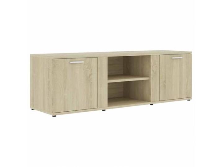 LKJephalotrope TV-Lowboard 120x34x37 cm TV-Board Sonoma-Eiche Kompakte Mediacommode mit 2 Türen und Fächern für Wohnzimmer und Schlafzimmer, pflegeleichtes Design.