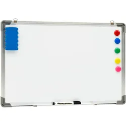 vidaXL Magnetisches Whiteboard Weiß 60 x 40 cm Stahl