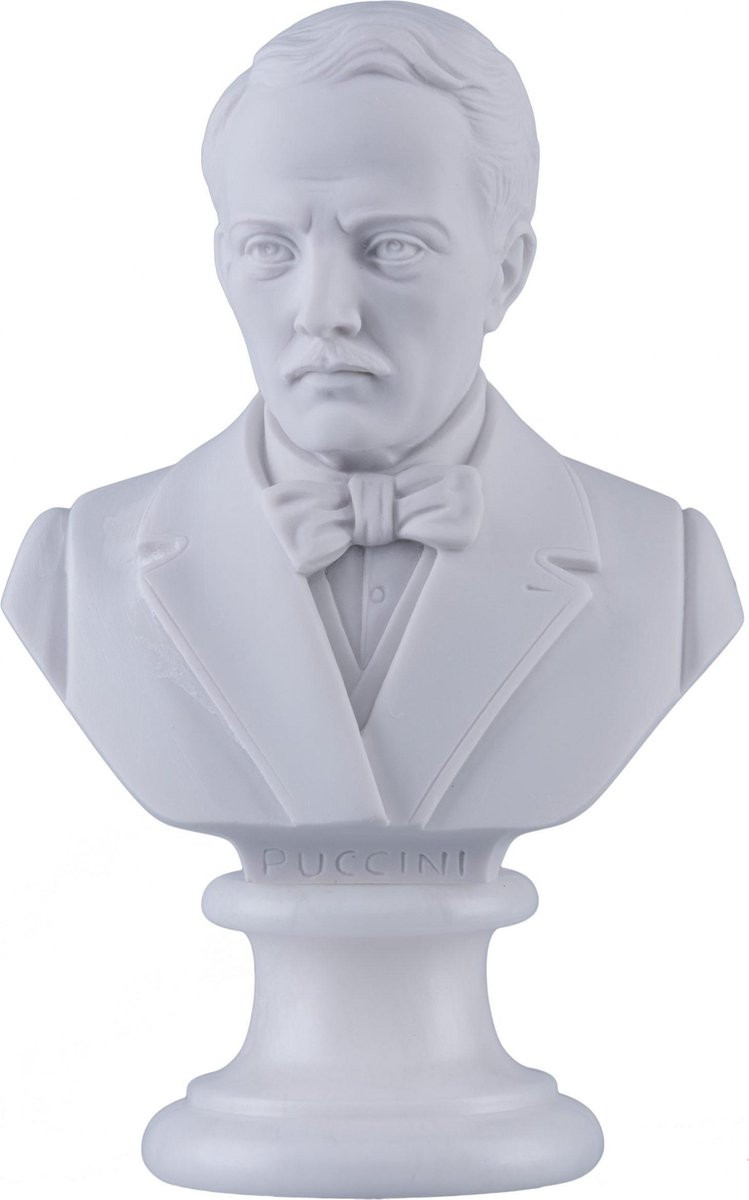 Albast borstbeeld Puccini voor volwassenen, 30 cm