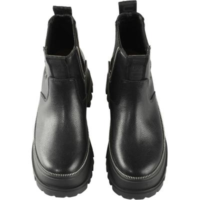 Stiefel BUFFALO "Buffalo Buffalo Aspha Chelsea Zip - Vegan Nappa", Damen, Gr. 40, schwarz, Kunstfaser, unifarben, Schuhe Stiefel