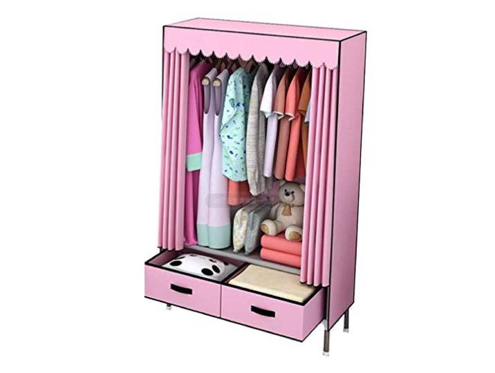 SDGBCXD Tragbarer Kleiderschrank, Lagerschrank, Standschrank, Stoffschrank, tragbarer Kleiderschrank