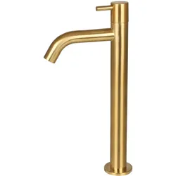 Differnz, Küchenarmatur, Waschbeckenhahn - Kaltwasserhahn - hoch - 28,5 x 11,5 cm - Matt Gold (30,415,54)