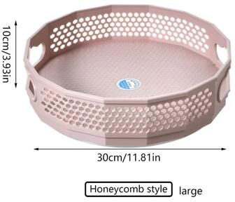 Inspired Living 360 Rotating Spice Rack Organizer Lazy Susan Turntable For Cabinets & Countertops l Pink
