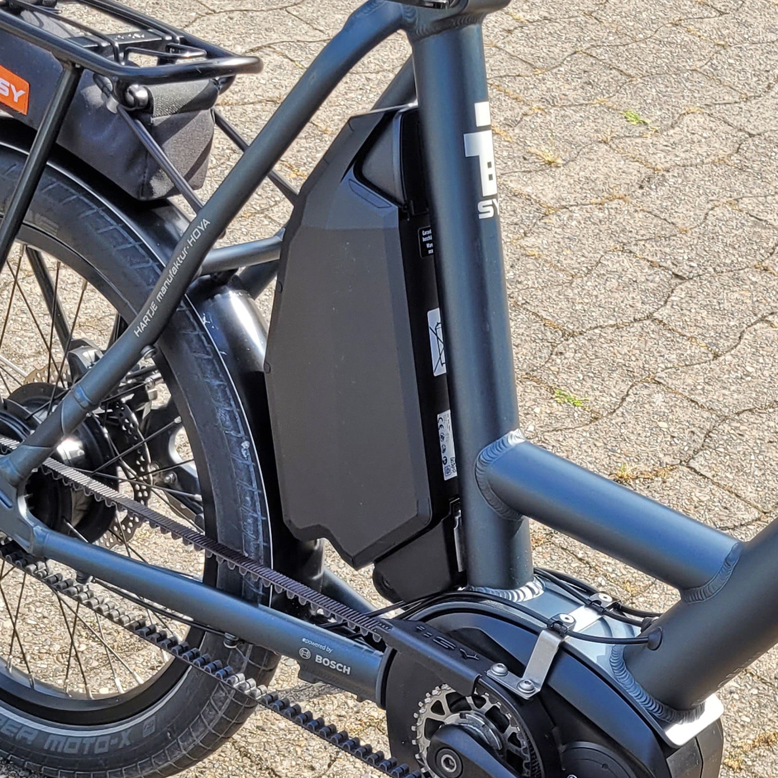 E-Bike Vision Accu voor de i:SY XXL e-bike, 10Ah, 360Wh, 1,8 kg, montage op de zadelbuis