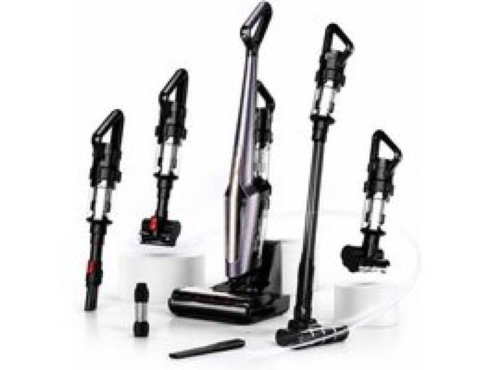 Aspirateur Laveur sans Fil 5‑en‑1 – 25kPa – Lavage80°C Auto‑nett. – Pulv.HP – Séch.100°C – à plat 180°