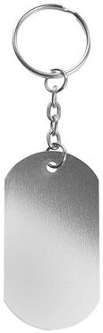 Porte-clés personnalisé Nevek aluminium argenté