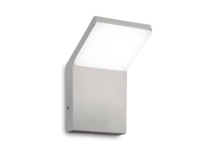 Ideal Lux STYLE Integrierte moderne LED-Wandleuchte für den Außenbereich, Grau, 1050 lm, 3000 K, IP54