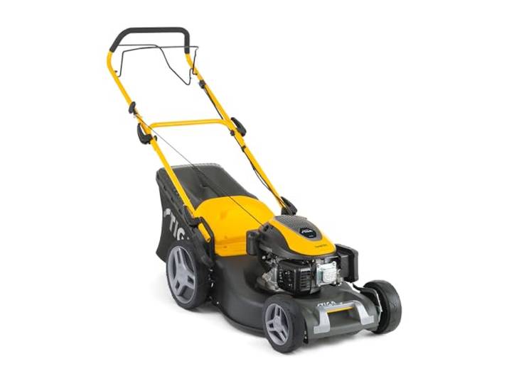 STIGA Combi 53 S Tondeuse Thermique\, 166 cm³\, 51 cm – Système 3 en 1\, Bac 60 L\, Réglage Centralisé – pour Pelouses jusqu'à 1 800 m²