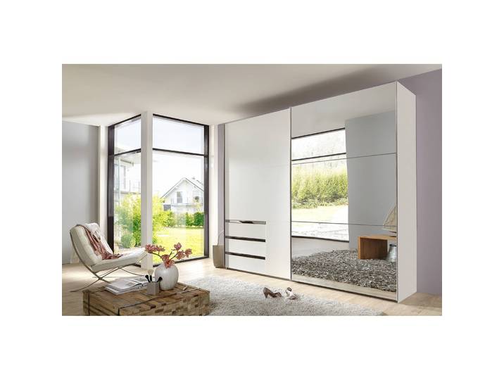 Schwebetürenschrank level 36A 250 x 216 x 58cm Weiß/Alpinweiß