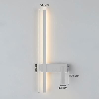 On Spot Shop Wall Lamp Nordic Modern Black And White Minimalist Living Room Sofa Background Wall Decorative Lamp Light Luxury Bedroom Bedside b5 nature White(3500 5500k) 220v