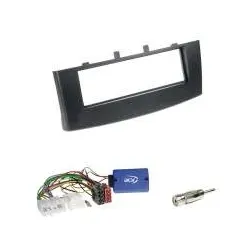 Radioeinbauset 1-DIN Radioblende+Lenkradadapter für Mitsubishi Colt (Z30) 11/...