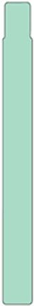 Zebra 10012717-4K adesivas verdes 25x254mm