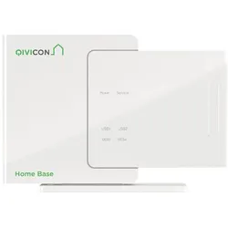 Telekom QIVICON Home Base für Smart Home V2, Smart Home Hub, Weiss