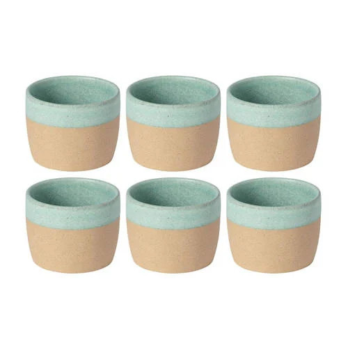Costa Nova Koffiekopjes Arenito Aqua 200 ml - 6 stuks