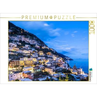 CALVENDO Puzzle POSITANO Bezaubernde Abenddämmerung | 1000 Teile Lege-Größe 64x48cm Foto-Puzzle für glückliche Stunden