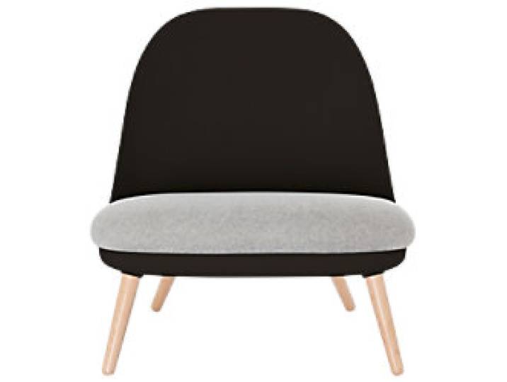 meet powered by PAPERFLOW Sessel Stoff Ohne Armlehnen Schwarz Cocoon