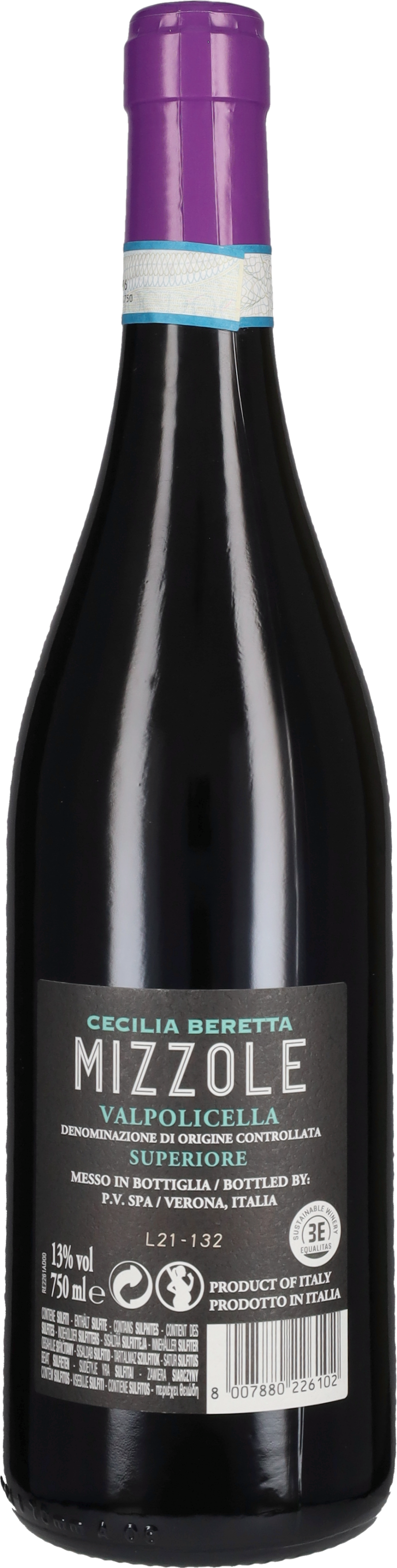 Pasqua Vini Valpolicella Superiore 'Mizzole' Cecilia Beretta - Pasqua 2018