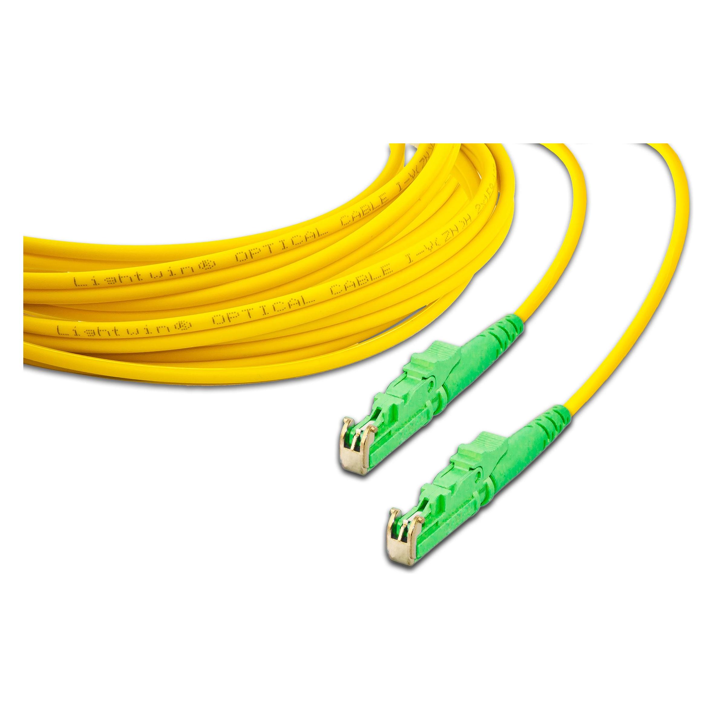 Lightwin LWL-Patchkabel LSH/APC-LSH/APC, Singlemode, Simplex, 5m (5 m) (LSP-09 LSH APC-LSH APC 5.0)