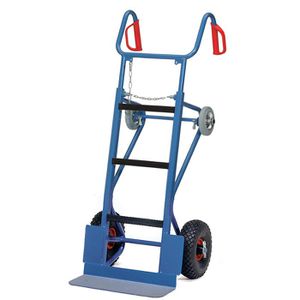 Fetra Sackkarre Gerätekarre, 11051, Luftbereifung, Tragkraft 400kg, Treppensteiger