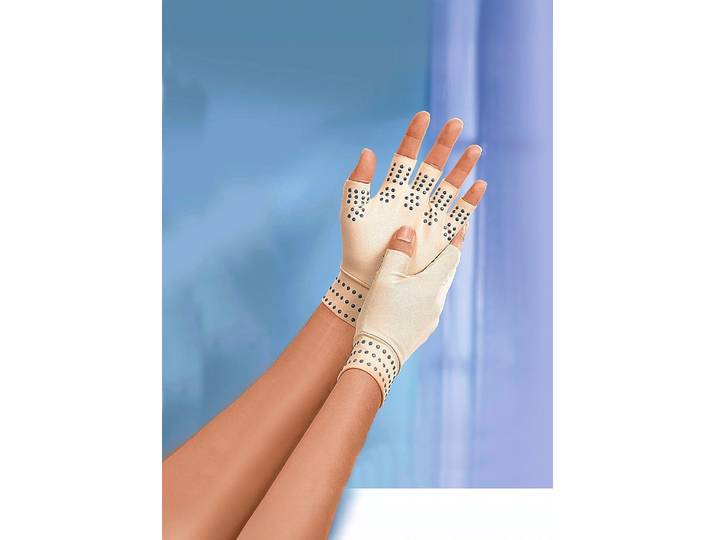 Therapie-Handschuh mit Wärmespeicher , Beige