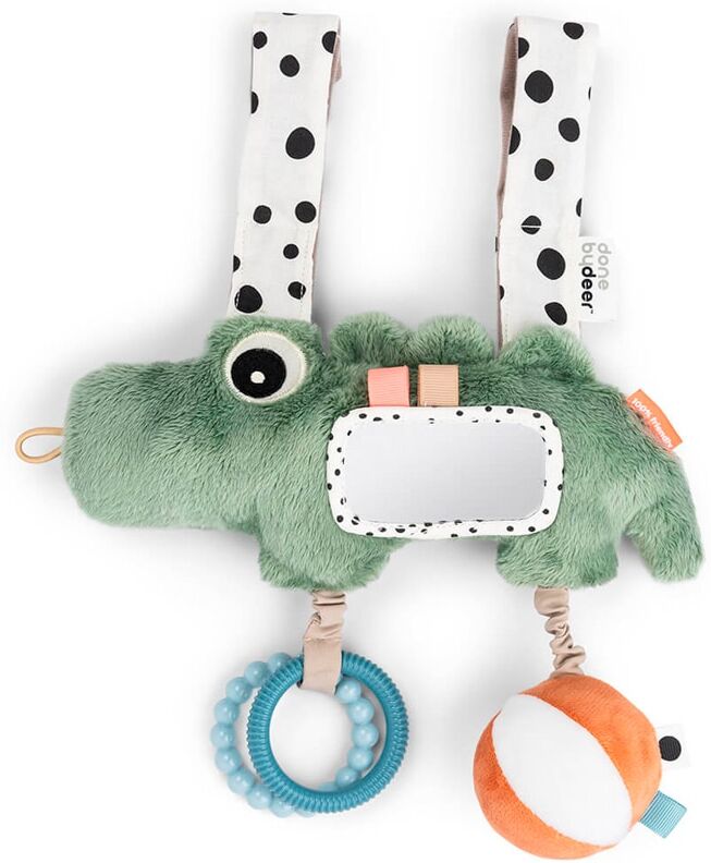 Done by Deer Ristra de actividades con espejo de croco.  (29 X 7 X 23 Cm) Verde