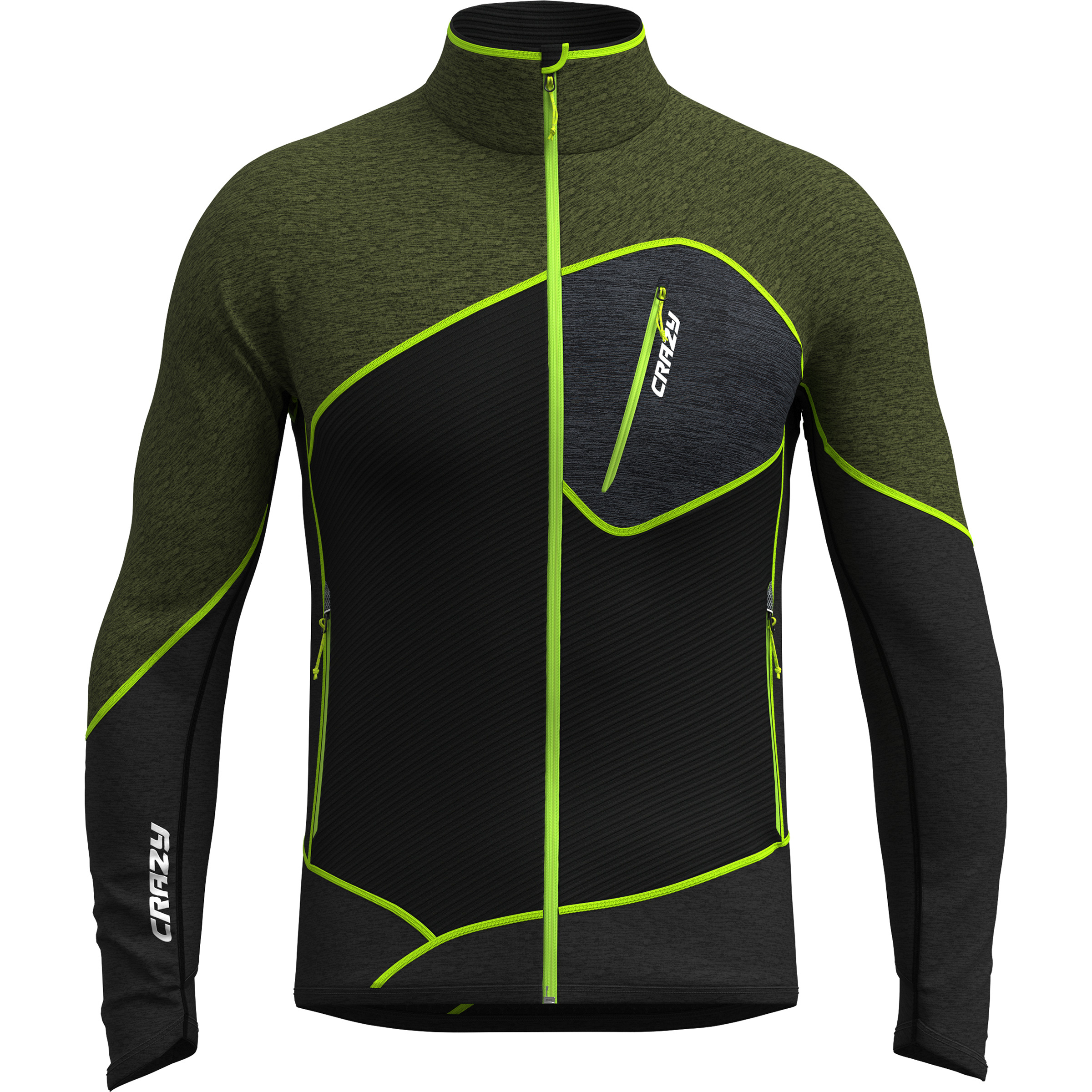 Crazy Flame Herren Fleecejacke rot Größe S Trekking Elastisch Wasserabweisend