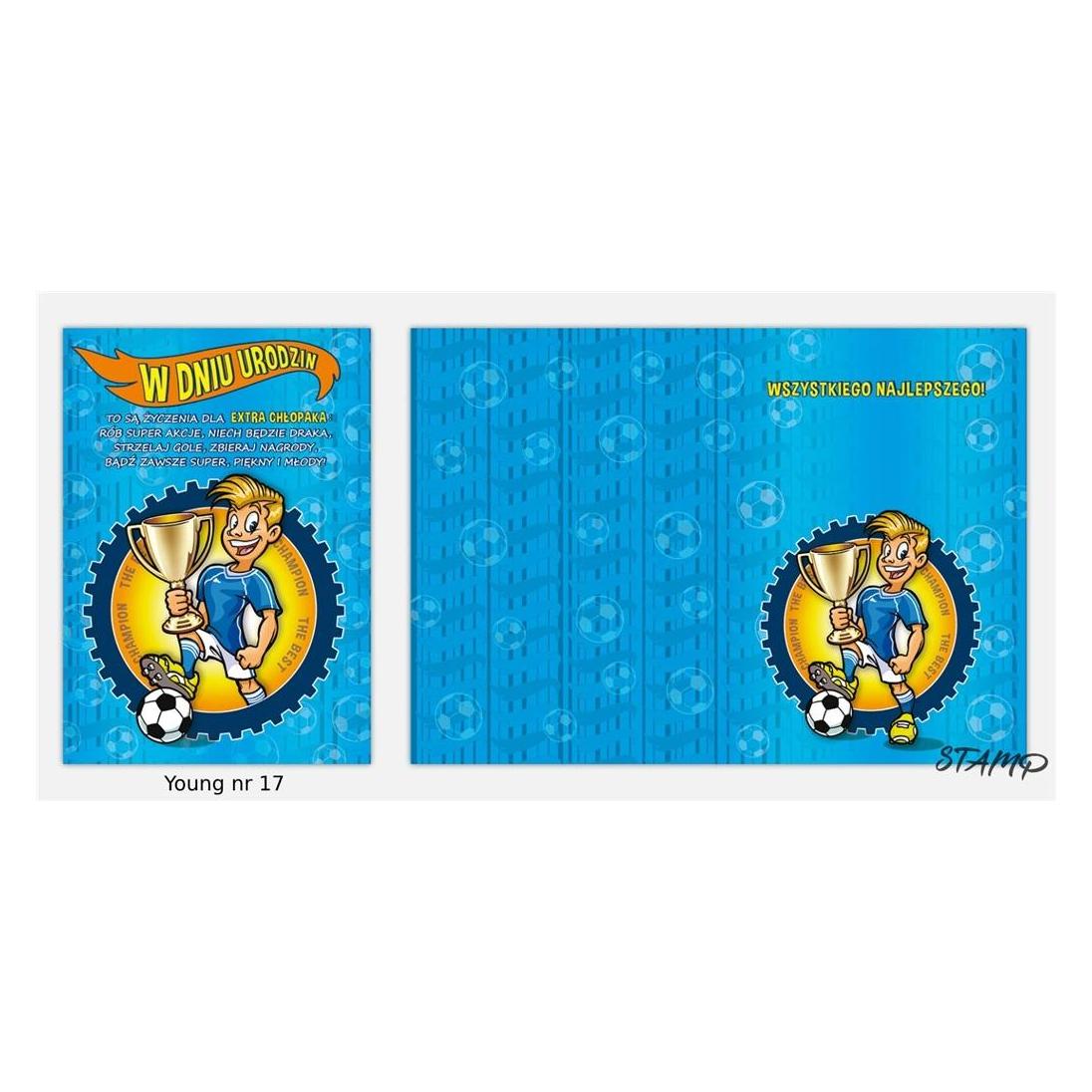 Stamp Junge B6 Karte + Umschlag Nr. 017 Geburtstag (1 Stk.) (41927220)