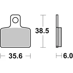 SBS Bremsbelag 803HF Street Ceramic