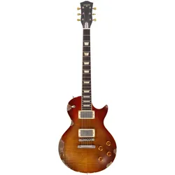 Maybach Lester True Spec Masterbuilt Cherry Sunburst Aged KF-CB#7 - E-Gitarre