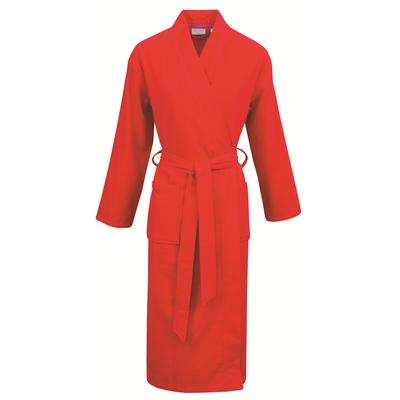 Unisex-Bademantel CARL ROSS "supercombed light" Gr. L, rot (intense rot, pink), L:130cm, Frottier, Hausmäntel, Kimono