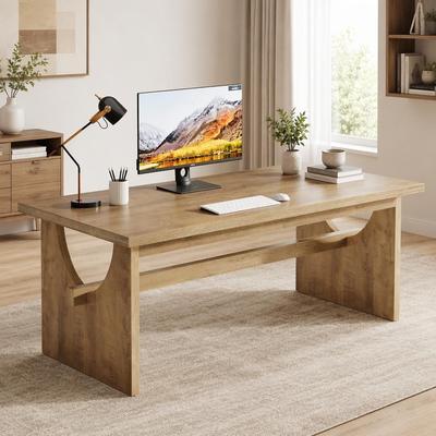 "63"" Executive Desk, Office Computer Desk Conference Table with Sturdy Legs"