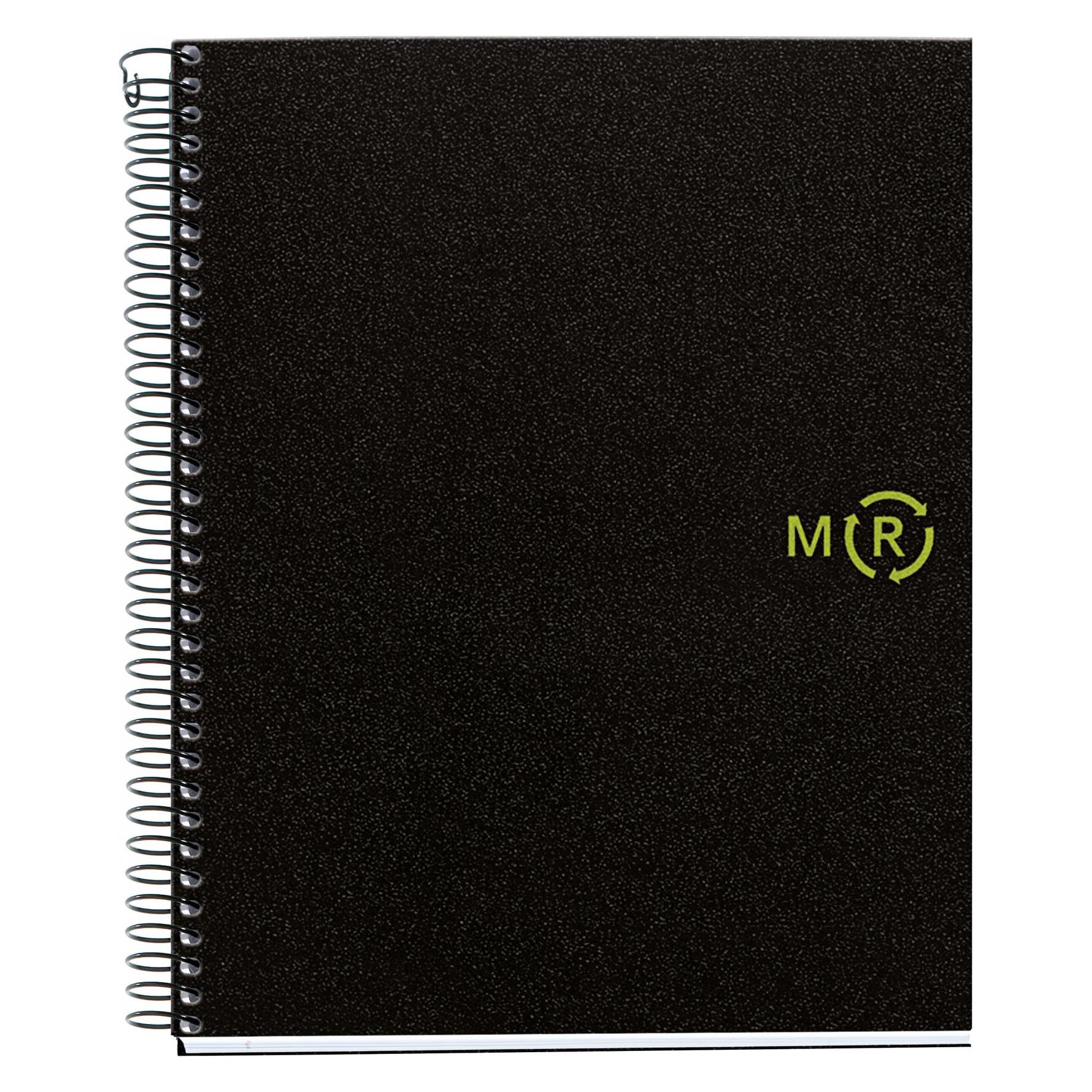Maul ECO Design NB4 Polypropylen Recy. A5 SQU. 80g schwarz (Speditionsversand) (A5, Harter Einband) (A603990)