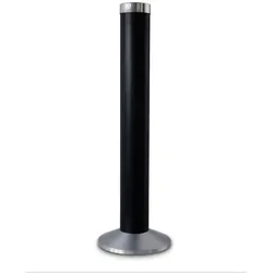 Aschenbecher Säule 81x25cm ALU schwarz SZAGATO Made in Germany Aschenbecher groß Stand-Aschenbecher außen großer Aschenbecher stehend für draußen