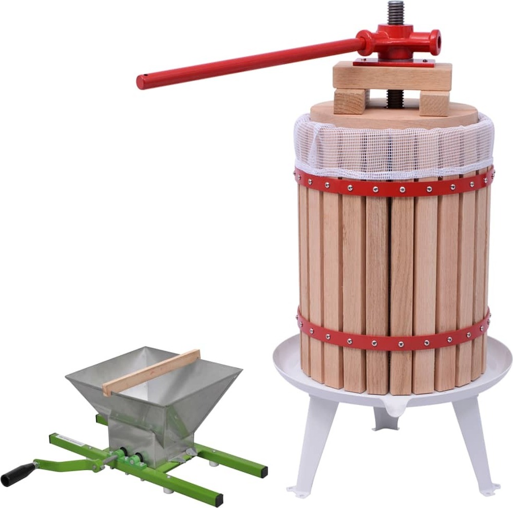 2-tlg. Obst- & Weinpresse und Mühle-Set