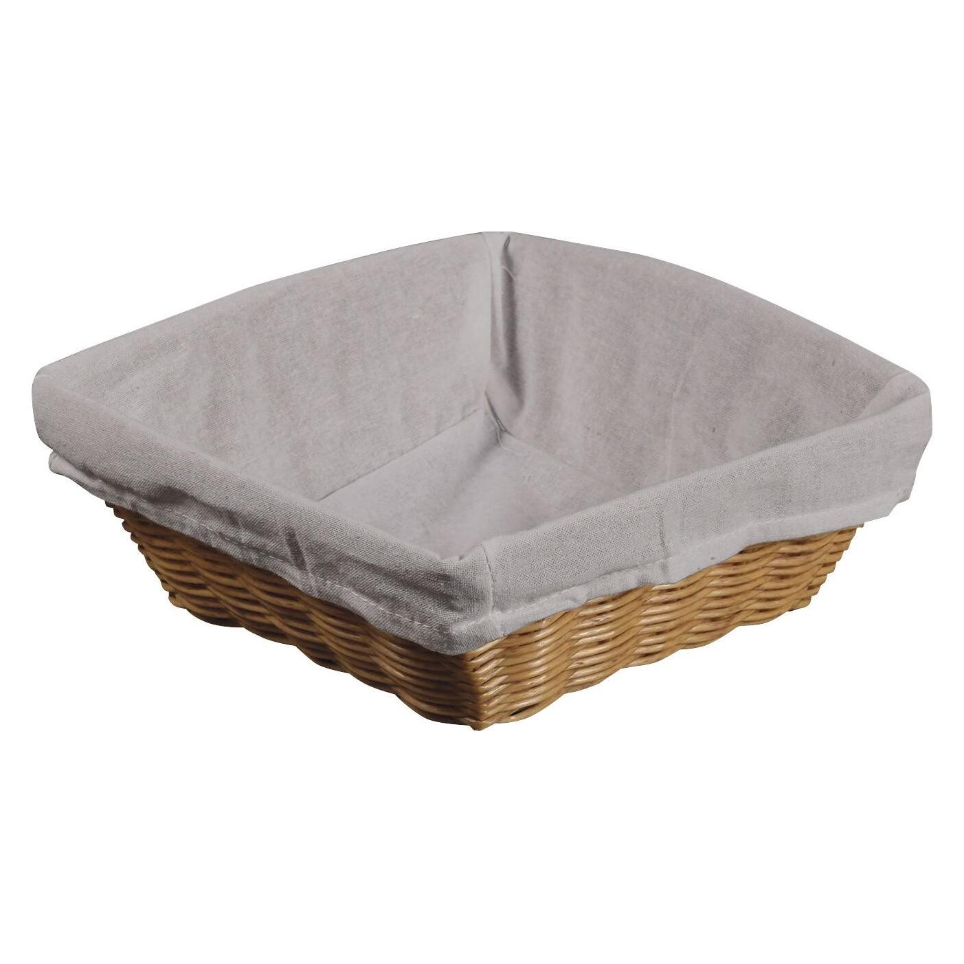 Kesper BROTKORB 24X24X9CM KUNSTSTOFF M. FUTTER (072271)