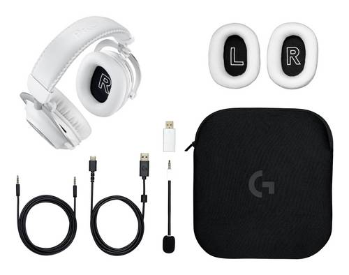 Logitech LOGI PRO X 2 LIGHTSPEED Wl Headset WHITE Over Ear Headset Weiß Gaming