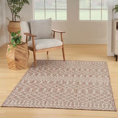 Nourison / Ds Kiri Rectangle Rug, 6' x 9', Mocha