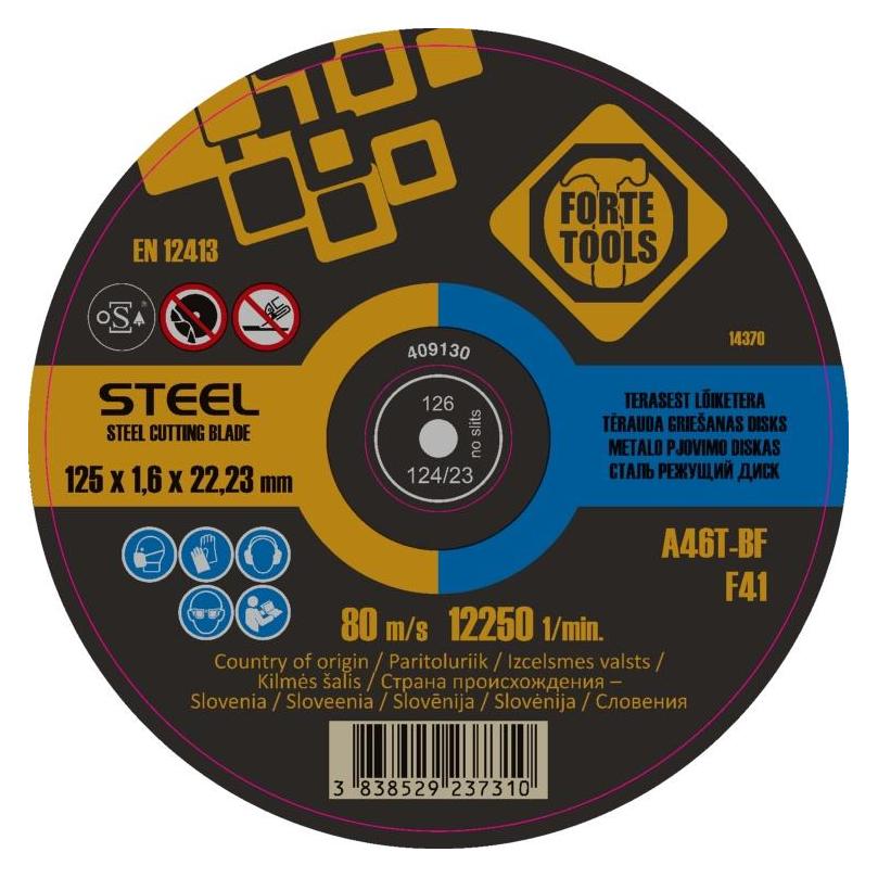 Forte tools CUTTING DISC 125X1.6X22METAL (37750825)