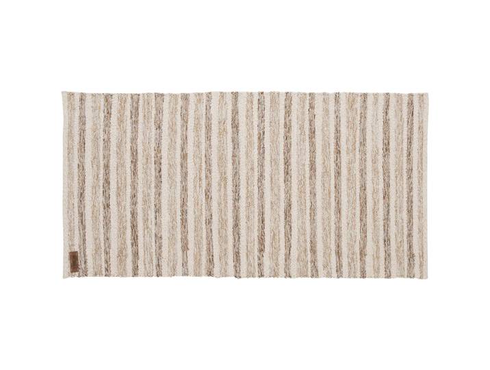 Teppich Mondsee Beige Streifen Baumwolle 60 x 120 cm