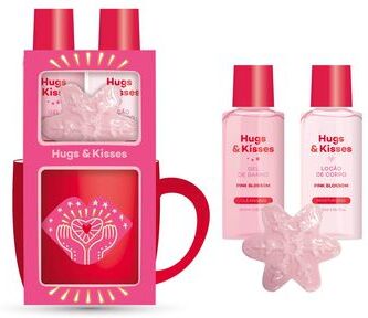Gift Wells Caneca Essenciais Hugs & Kisses 1 un
