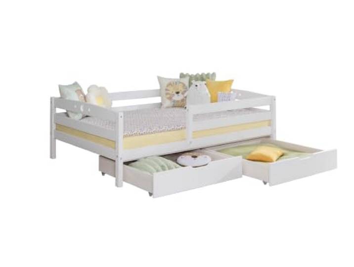 TiCAA Einzelbett „Eli“, Kinderbett, Jugendbett, Schlafzimmer, Kinderzimmer