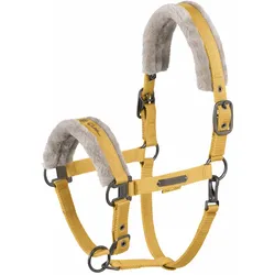 Eskadron Halfter Double Pin Faux Fur golden yellow Platinum 2025, Größe: W