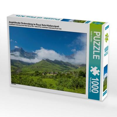 CALVENDO Puzzle Amphitheater Drakensberg im Royal Natal-Nationalpark | 1000 Teile Lege-Größe 64x48cm Foto-Puzzle für glückliche Stunden