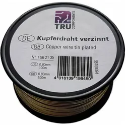 Tru Components, Kabelleitung, Kupferdraht verzinnt (30 m)