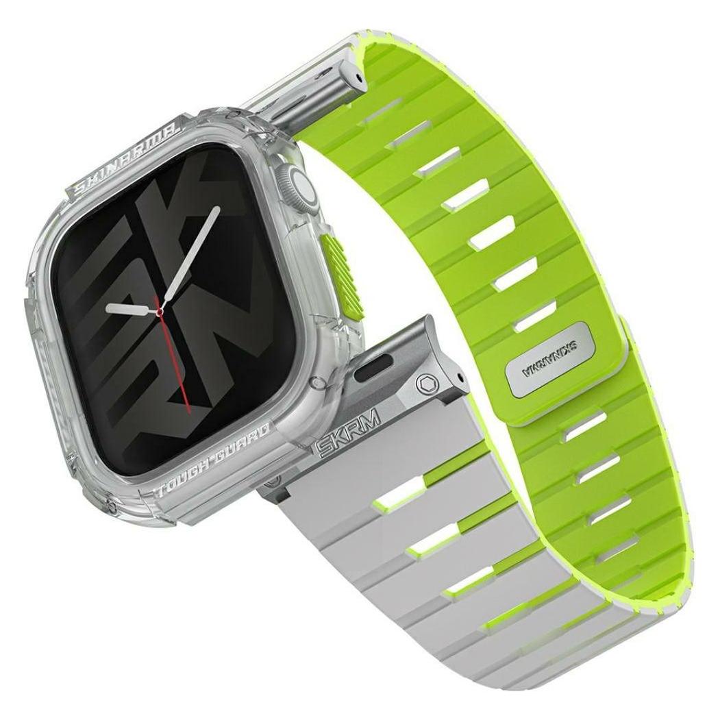Skinarma Strap + etui Gemini for Apple Watch 42mm niteglow (SK-BP42-GEM-LGRN)